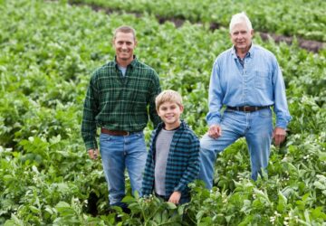 agrárgazdaságok átadása, három generáció